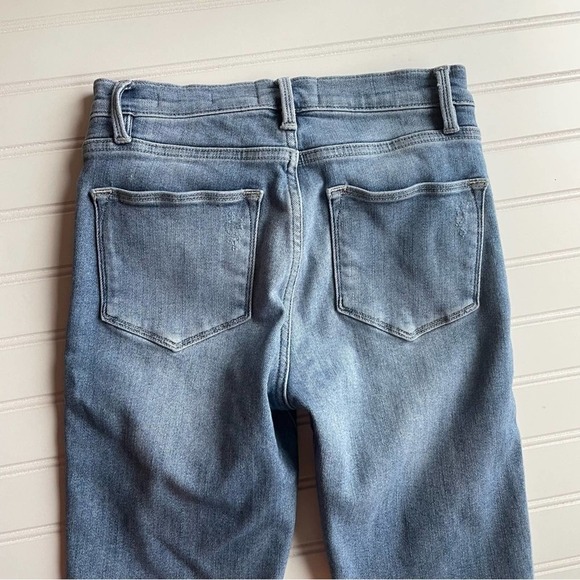 FRAME Denim Raw Hem Jeans Le High Skinny Paltrow Blue Size 25 US 2 Streetwear - Picture 8 of 10